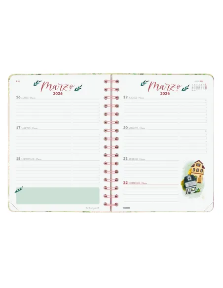 Agenda flower semana vista