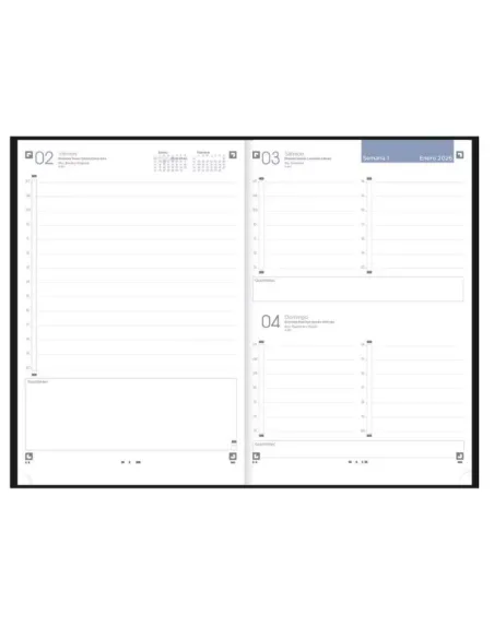 Agenda oxford minimal dia pagina