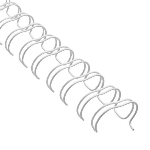 Espiral metalica wire 12mm paso 2:1 blanca