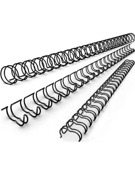 Espiral metalica wire 12mm paso 2:1 negra