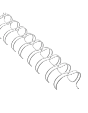 Espiral metalica wire 20mm paso 2:1 blanca