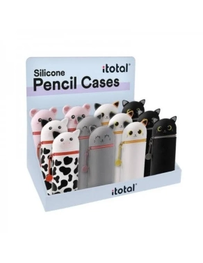 Portatodo estuche silicona iTotal gatos surtidos