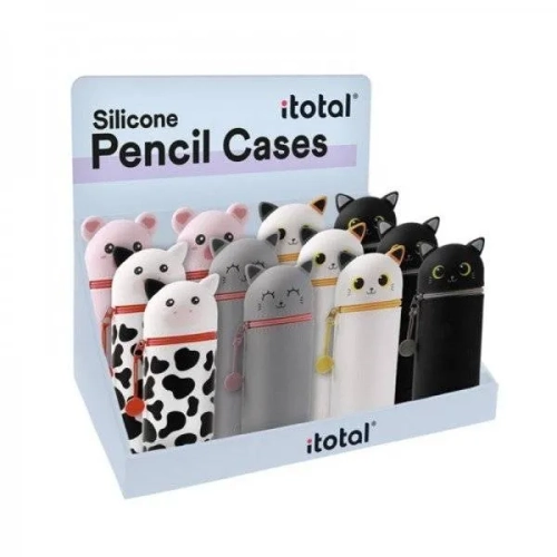 Portatodo estuche silicona iTotal gatos surtidos