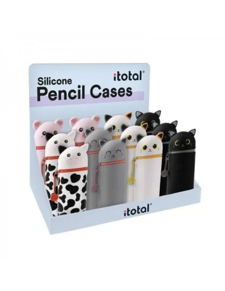 Portatodo estuche silicona iTotal gatos surtidos