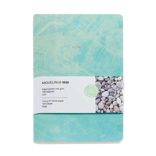Libreta cuaderno MiquelRius A6 StonePaper papel piedra verde