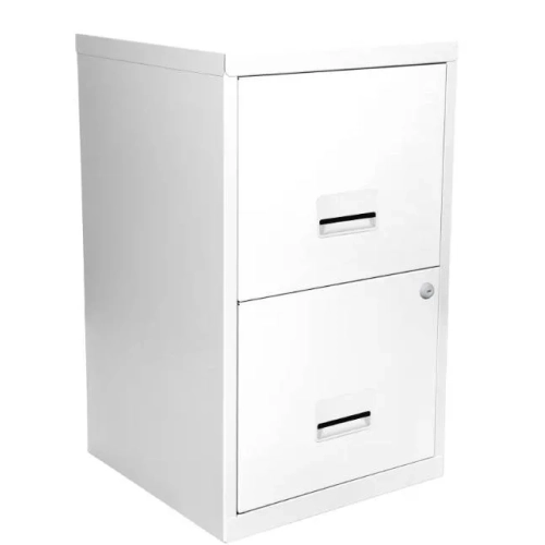 Archivador metalico 2 cajones carpetas colgantes  blanco