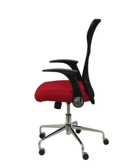 Silla oficina con respaldo redecilla con brazos