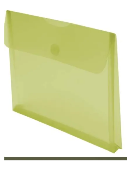 Sobre plastico folio con fuelle cierre velcro