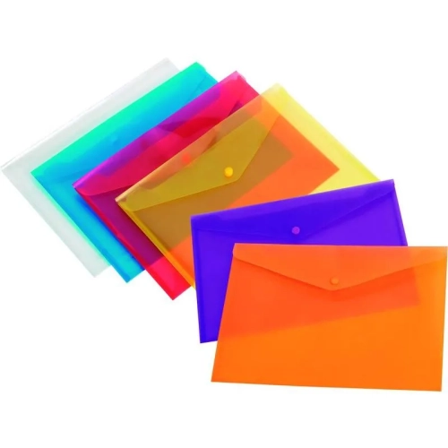 Sobre folio plastico cierre con broche