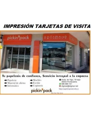 Tarjetas de visita en cartulina de 240 gramos