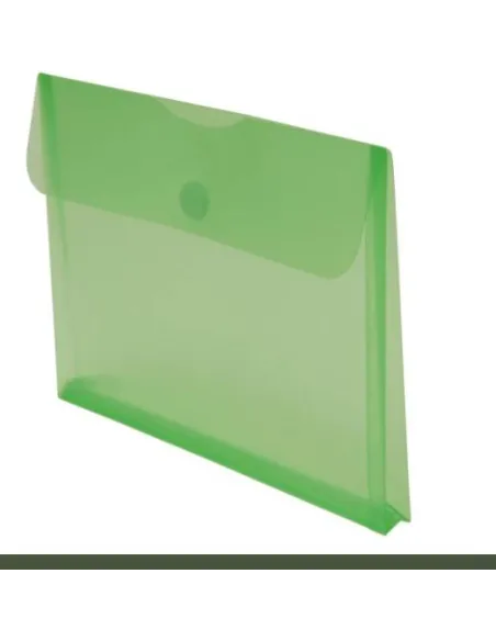 Sobre plastico folio con fuelle cierre velcro