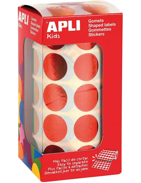 Gomets redondos 20 mm metalizados Apli