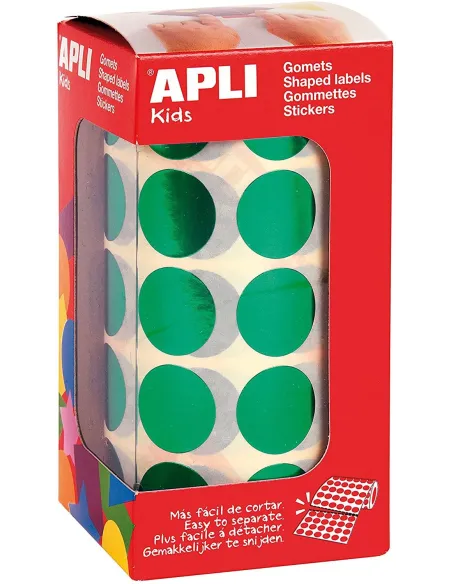 Gomets redondos 20 mm metalizados Apli